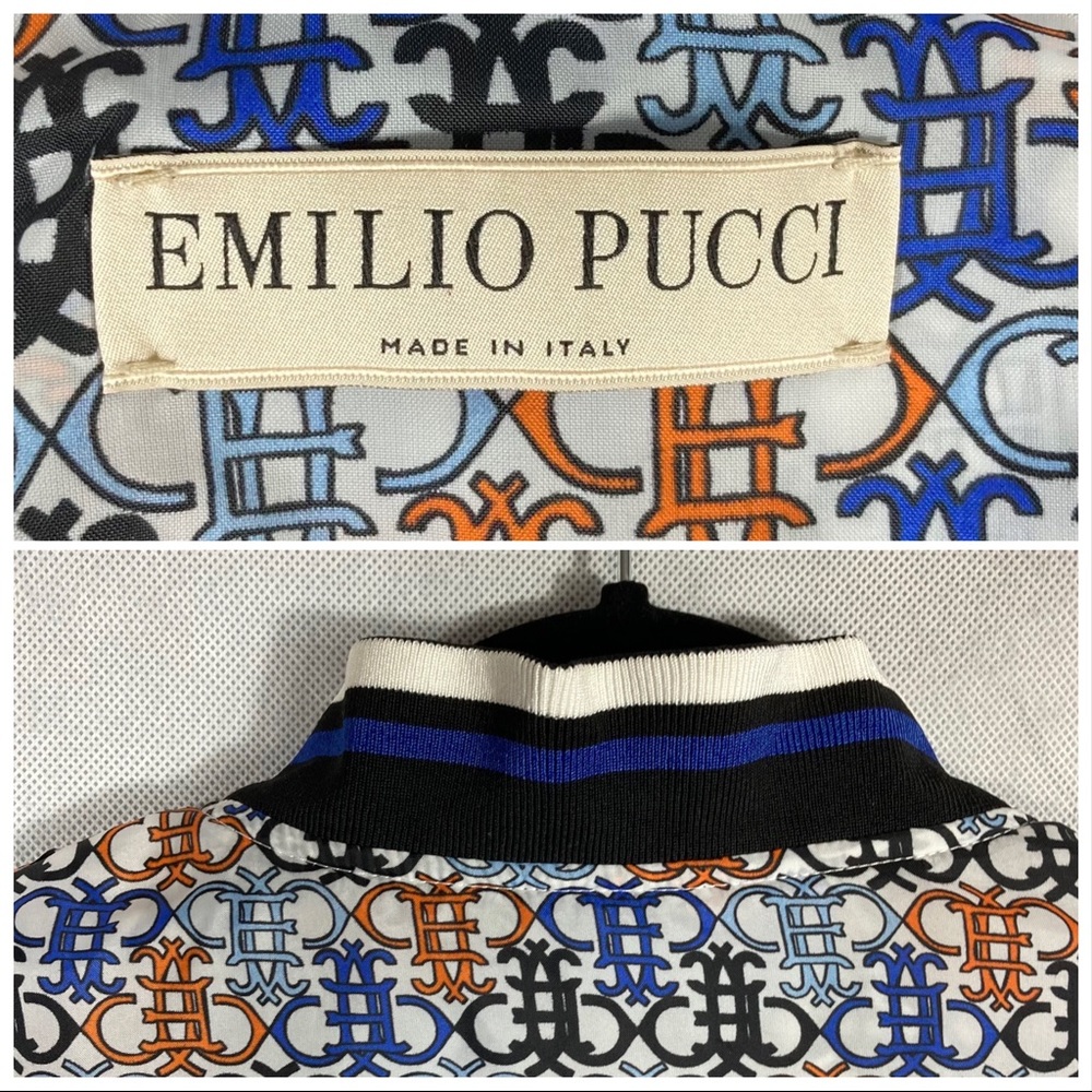 Emilio Pucci Logo Printed Bomber Jacket Multicolor - Picture 7 of 17